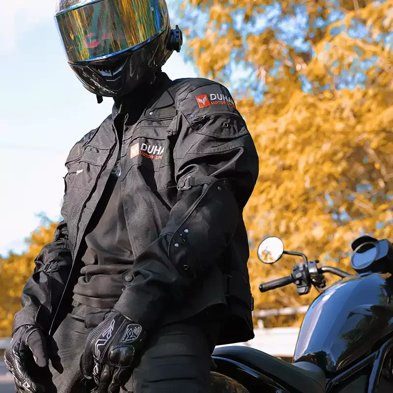 DUHAN Motorcycle Jacket Man Motocross Racing Pants 4 Season Moto