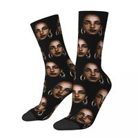 Autumn Winter Hip-hop Men's Women's Retro Sades Singer Socks Sweat Absorbing Soccer Socks