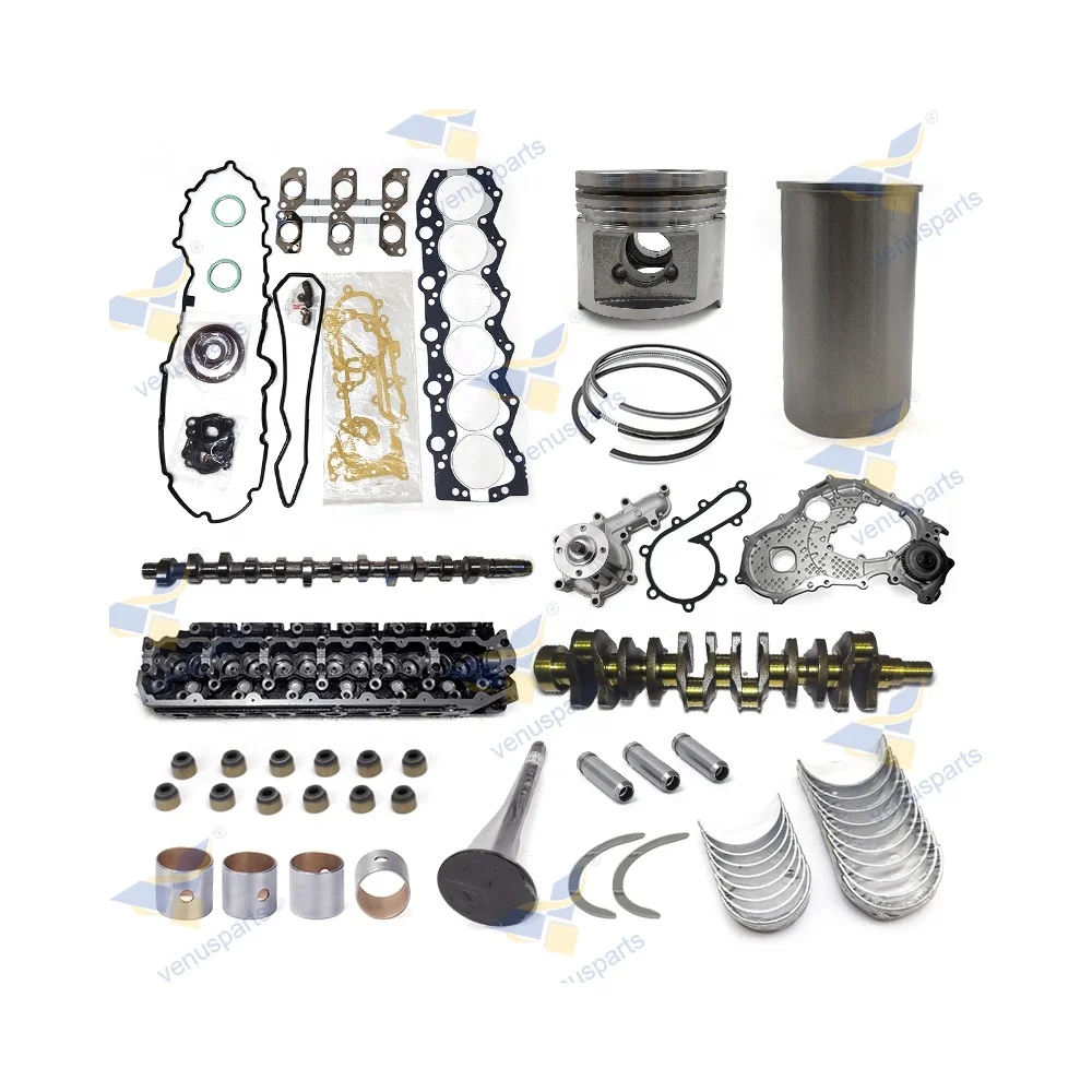 

Set of 6CYL 1HZ Engine Overhauling Complete Repair Kit Include Piston and Ring Cylinder Liner Bearing Cylinder Head Crankshaft