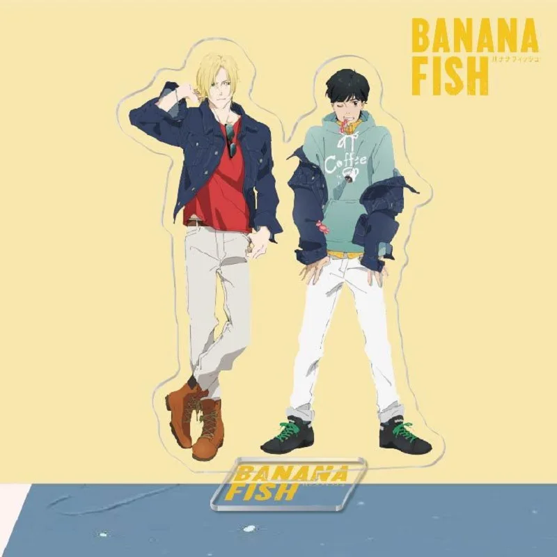 Anime BANANA FISH Hot Figures Ash Lynx Shorter Wong Cosplay Acrylic Stands Model Creative Plate Desk Decor Prop Birthday Gift