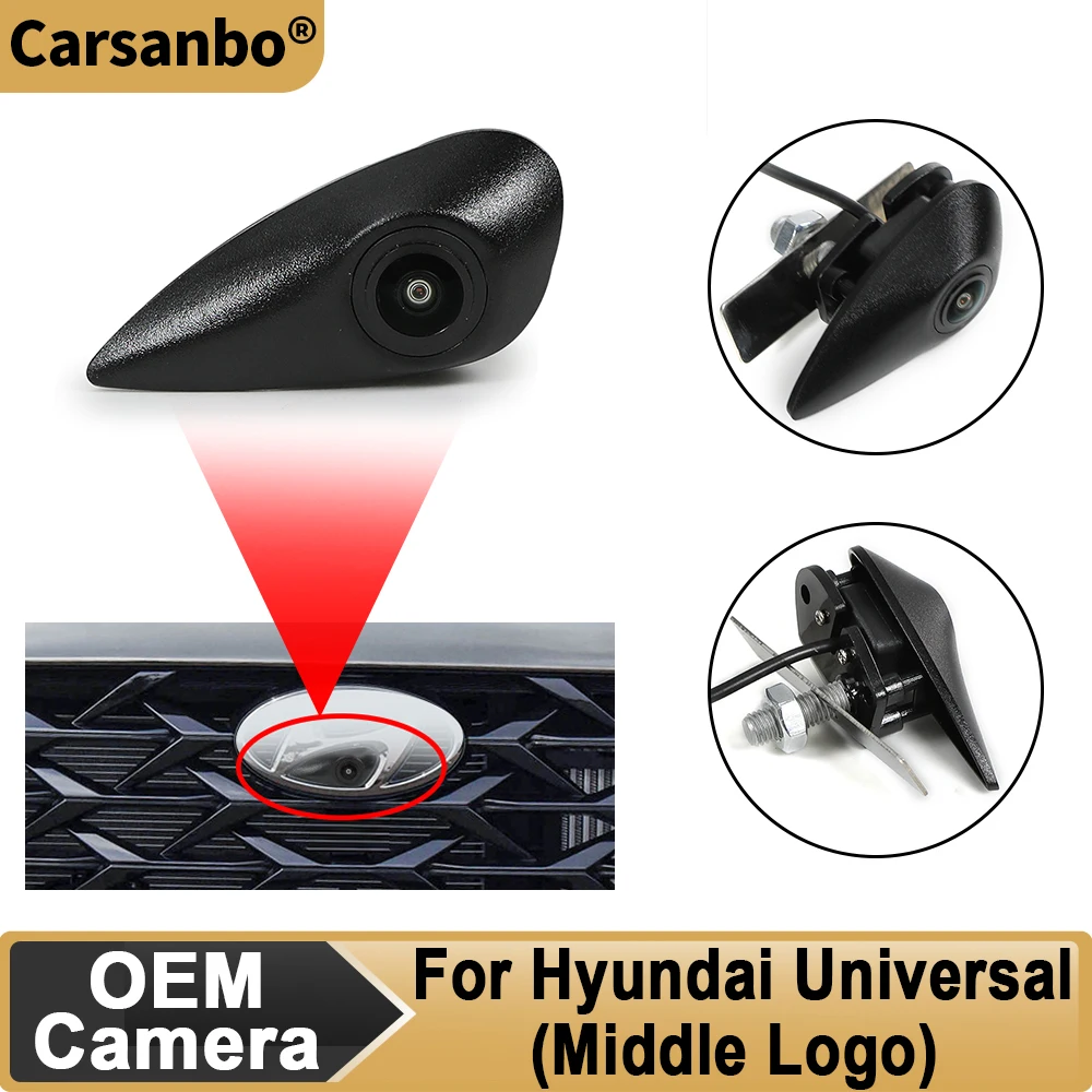 

OEM-камера с передним видом автомобиля Cthbo HD, водонепроницаемая, широкоугольная, «рыбий глаз», 150 ° Камера для Hyundai Middle Logo Камера ночного видения