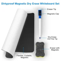 A4 Size Magnetic WhiteBoard for Fridge Sticker Dry Erase Whiteboard,Portable 11.8"x8.2" Planner for Refrigerator 3