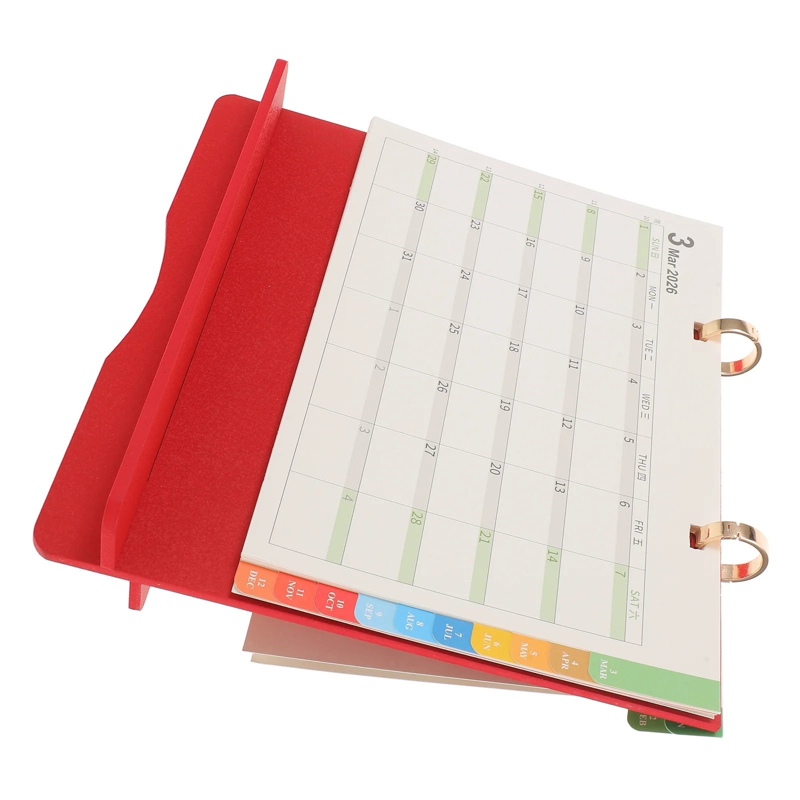 

Настольный календарь с подставкой 2026 Деревянный перекидной ежемесячный планировщик Календарь с годовым расписанием для использования в офисном учебном столе