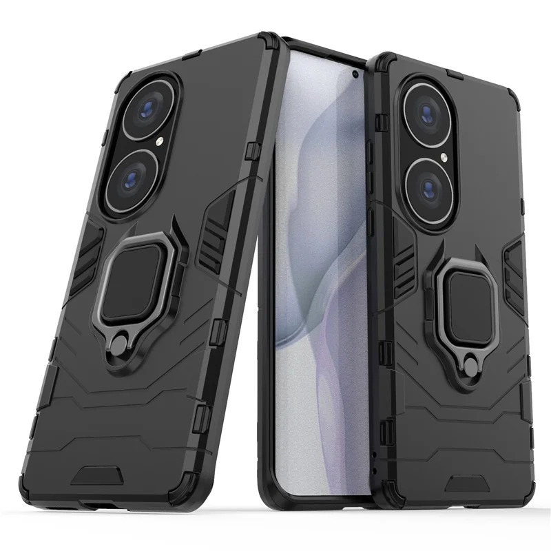 Case For Huawei P50 Pro Cover Shockproof PC Bumper Magnetic Holder Ring Stand Cover For For Huawei P50 Fundas For Huawei P50 Pro