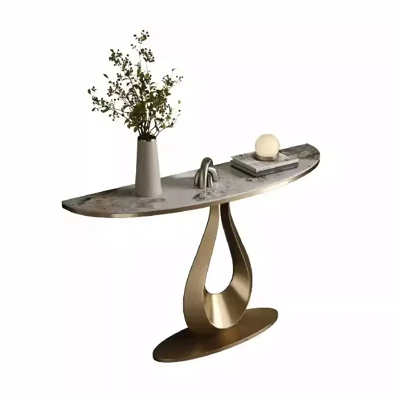 

Light luxury entrance table Modern wall entrance table Corridor creative minimalist case end view table