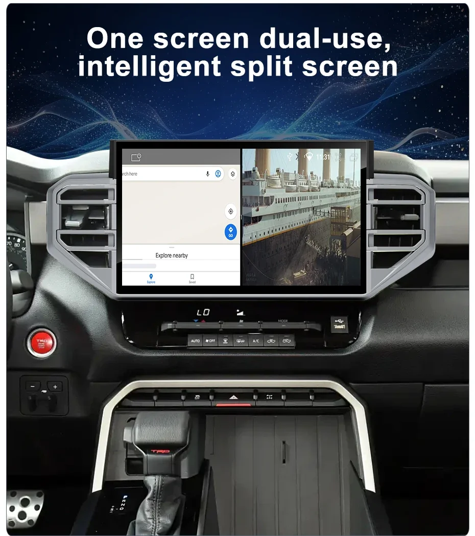 13.3'' Qualcomm 8 core For Toyota Tundra 2022-2023 Car Radio Multimedia Player Android 13.0 Auto GPS Navi Carplay Head Unit 2Din