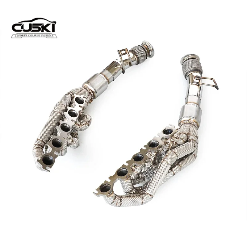

Cat free downspout suitable for AUDI R8 V10 5.2L 2010-2019 stainless steel exhaust fittings exhaust system
