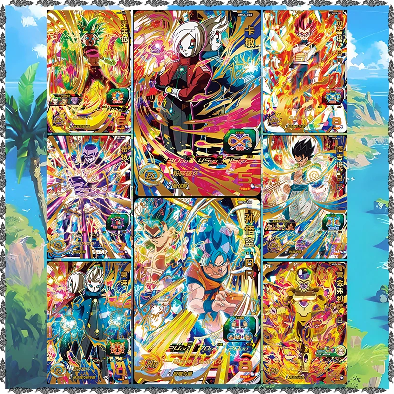 Bandai Anime Superhero Dragon Ball Rare UR Kefla Hit Goku Vegeta Yonsei Gogeta Frieza Game Collectible Cards Birthday Toy Gift