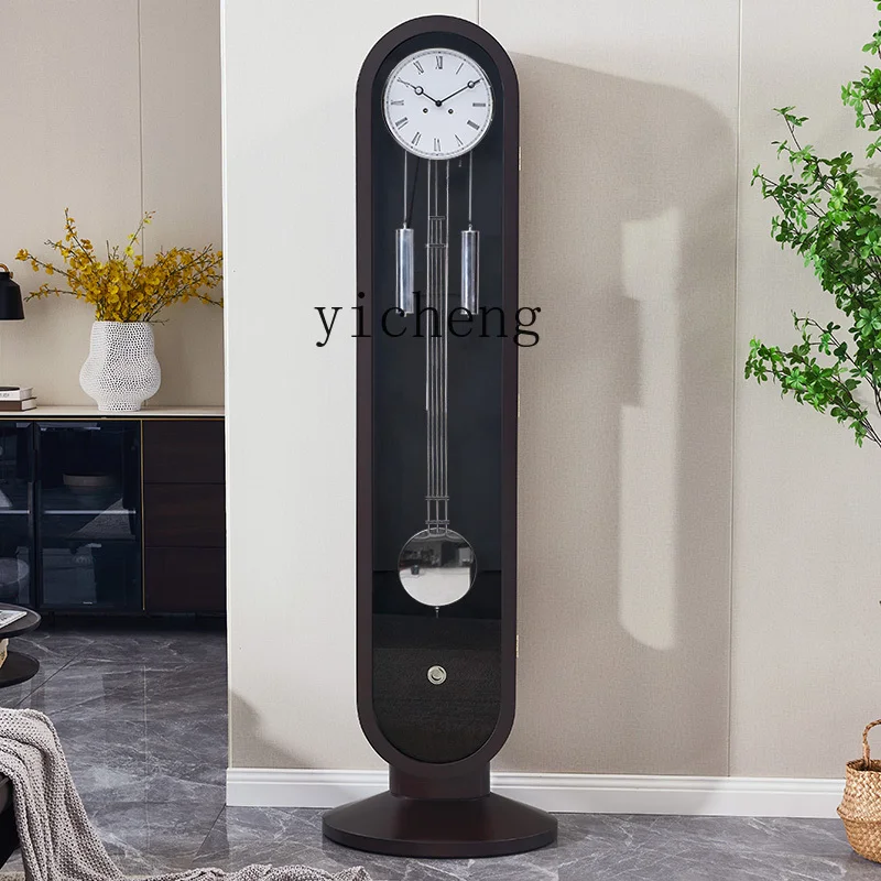 

Tqh Solid Wood the Grandfather Clock Imported Movement Clock Rosewood Mechanical Clock