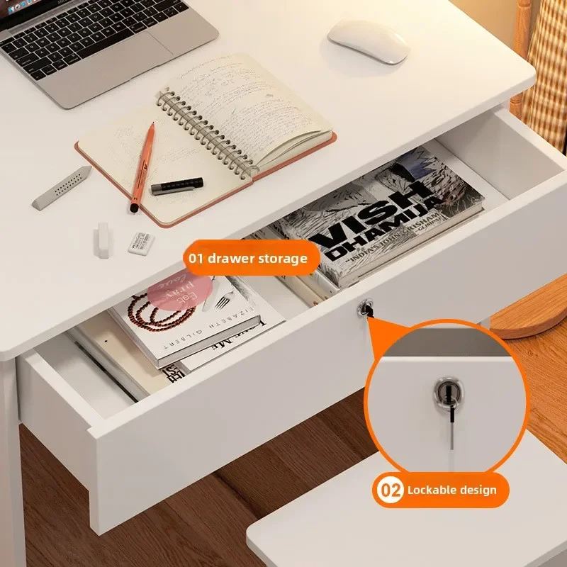 مكتب مع أدراج، طاولة صغيرة بقفل، مكتب كتابة للطلاب، مجموعة من الطاولات والكراسي، مكتب كمبيوتر، مكتب، تخزين غرفة النوم #3