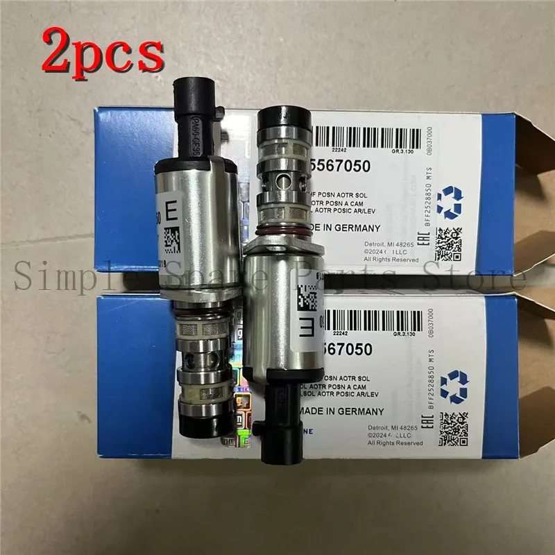 2Pcs Camshaft Cam Control Solenoid Valve For Chevy Cruze Aveo Orlando Sonic Astra Pontiac G3 Vauxhall Opel Mokka Astra 55567050