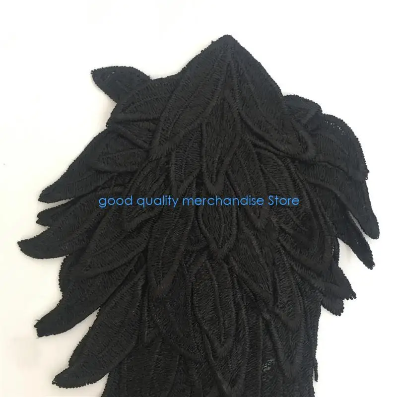 

Y5JD 2lots Sewing Angel Wing Embroidered Patches Cosplay Party Decorative Appliques for Unique Clothing Decoration