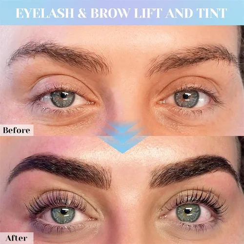 Imagen 2 del producto Kit de Lifting y Tinte de Pestañas Lomansa, Kit de Permanente de Pestañas Negras, Rizado y Voluminizador de Pestañas con Herramientas Completas, Duración de 4 Semanas