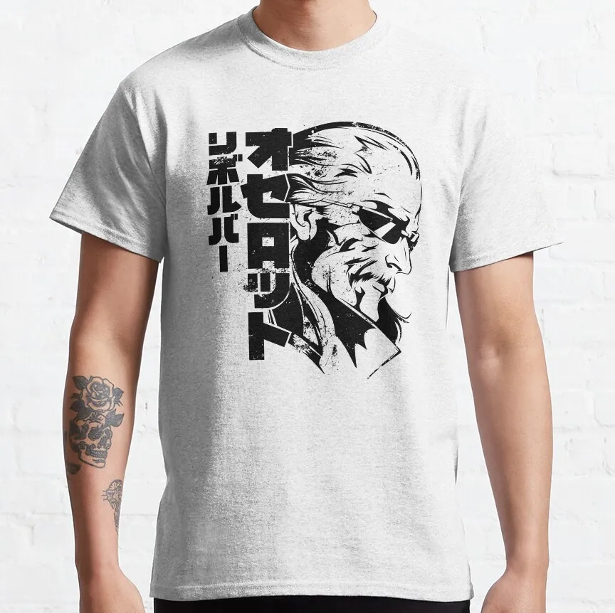 Revolver Ocelot Boss MGS Metal Gear Solid Snake Kojima Video game Printed t-shirt for men plus size Mens graphic tshirts