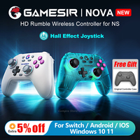 Gamesir Nova Wireless Controller Bluetooth Gamepad with Hall Effect Joysticks HD Rumble for Nintendo Switch PC Steam Android iOS