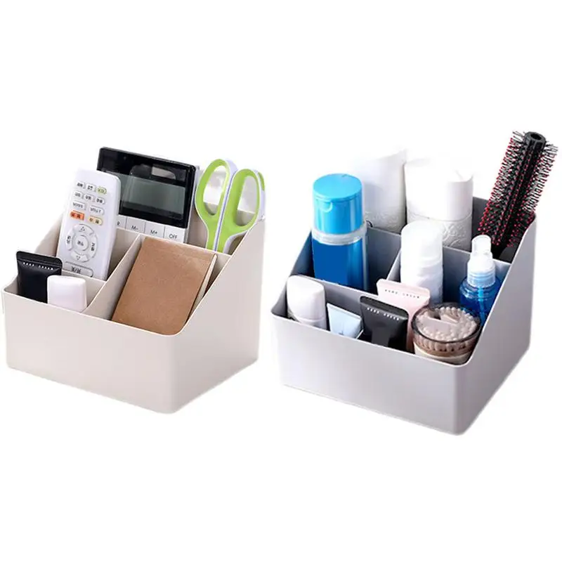 Cosmetics Storage Box Desk Cosmetics Organizer Compartment Design Nightstand Organizer Small Table Organizer Modern Pen Holder