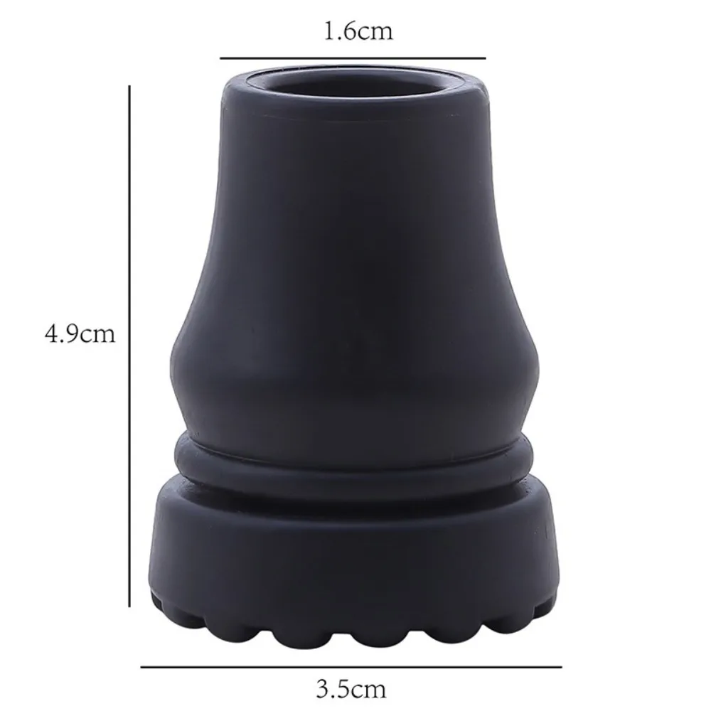 Non-Slip Rubber Pad Cap Antiskid 16-22mm Trekking Pole Tip Cover Durable High-quality Crutch Cane Bottom Pads Climbing Hiking