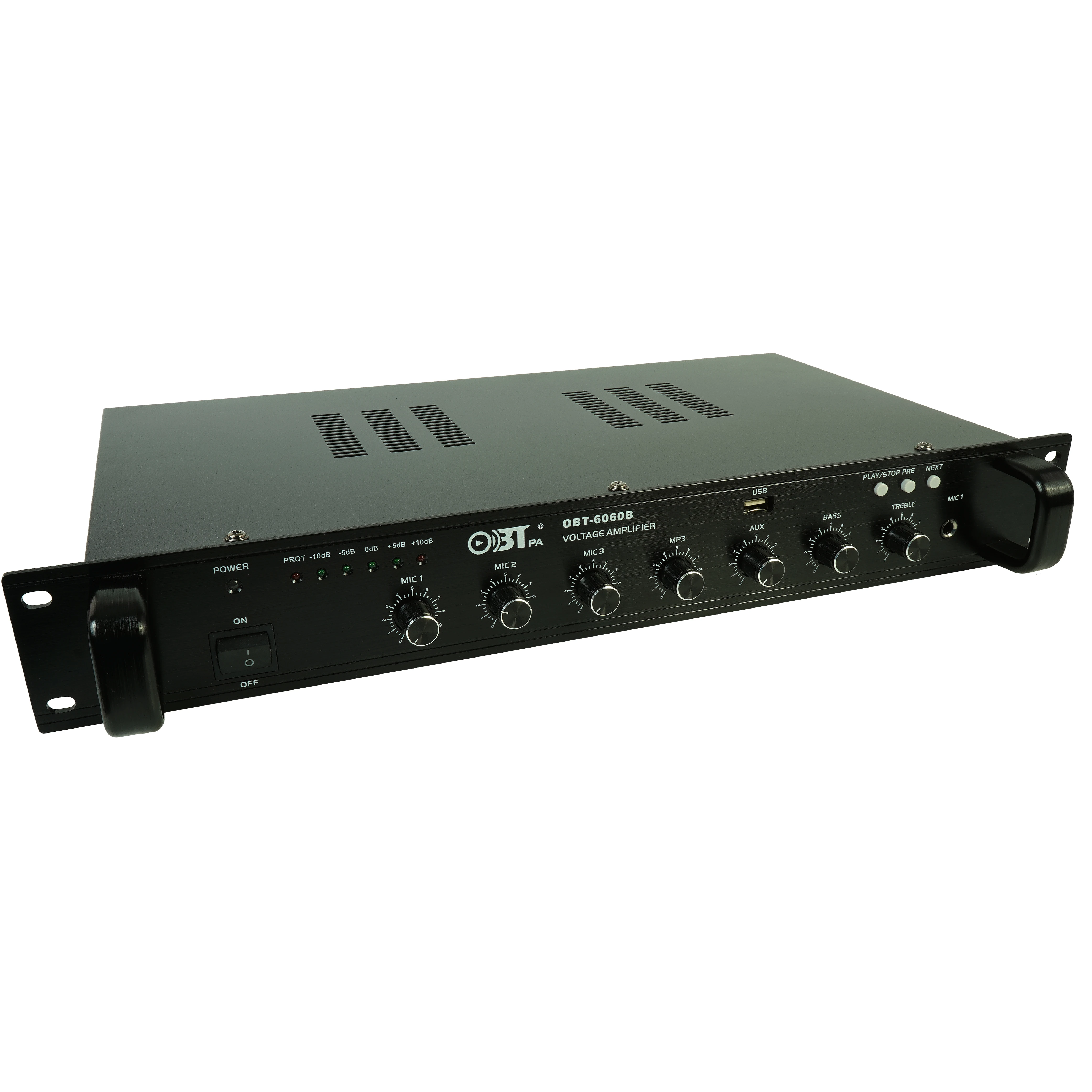 OBT-6060 Professional Audio Amplifier Built-in Fm Radio Module Mini Mp3 Mixer Power Amplifier