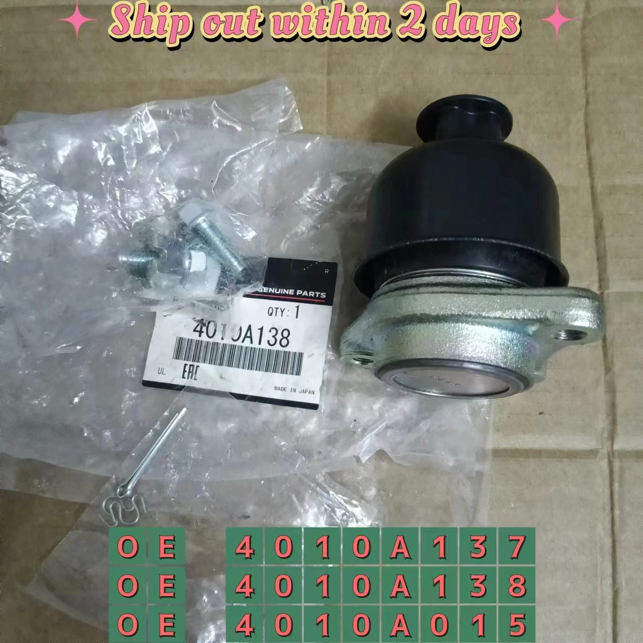 Car Front Upper Arm Ball Head Suspension Ball Joint For Mltsubishi Paiero Montero V73W V97W L200 OEM 4010A137 4010A138