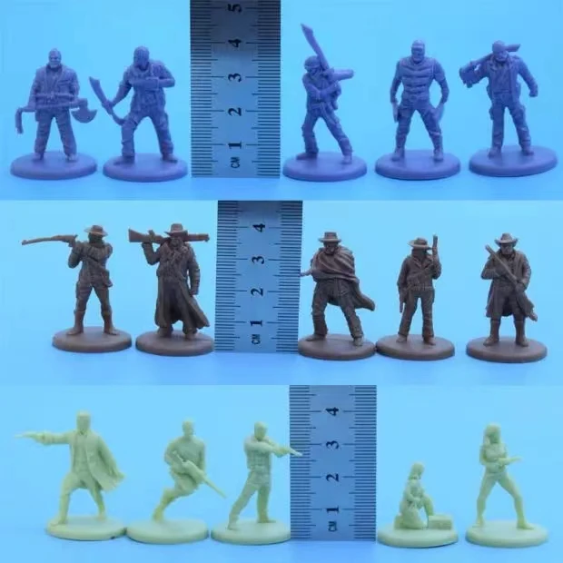 Miniature model pvc  cowboy  west  Thief adventurer  5pcs/set