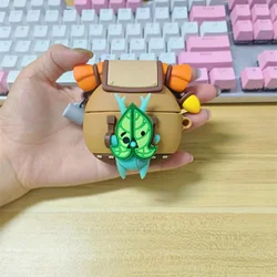 Silicone Korok Case for AirPods pro 2/1 & 2/ 3rd with Keychain,Cute Anime Yahaha Shockproof Headphone Cover for Boys Girls Kids