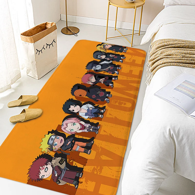 Anime Carpet for Bedroom N-Na-ruto Outdoor Entrance Doormat Hallway Bathroom Kitchen Mat Living Room Rug Modern Home Decoration