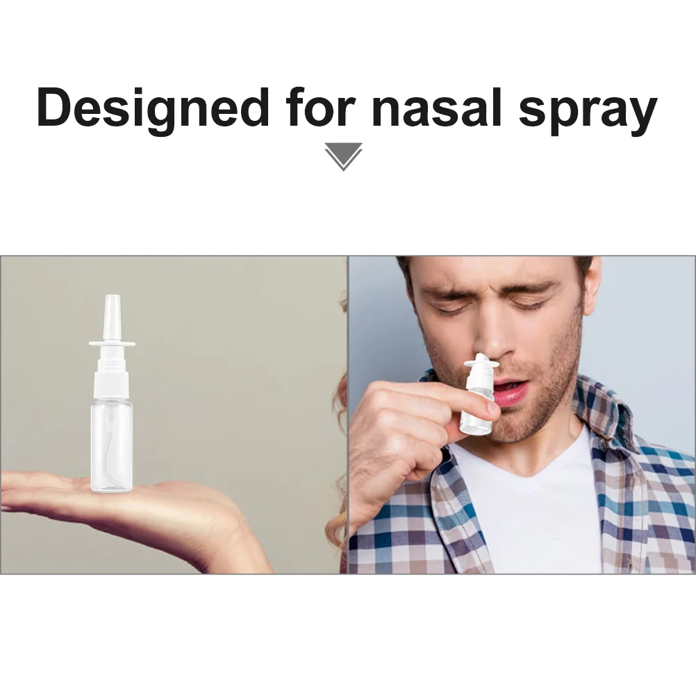 10 Pcs Spray Bottles Rhinitis Nasal Container Traveling Silver Fine Mist Cosmetics Toner Makeup