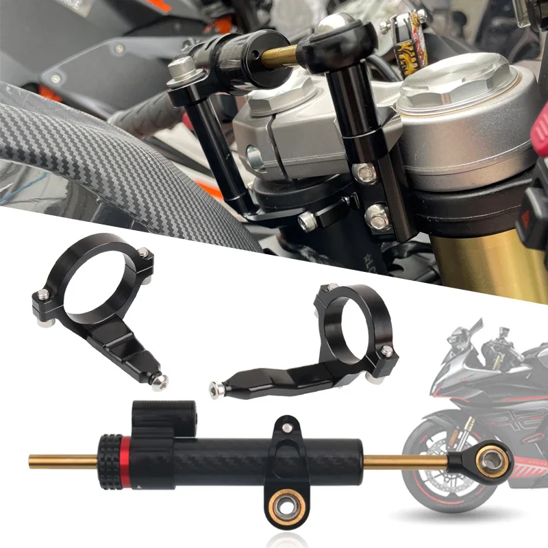 

For CFMOTO 450SR 450 SR 2022-2023 Motorcycle Accessories CNC Aluminum Alloy Adjustable Steering Damper Stabilizer Mounting