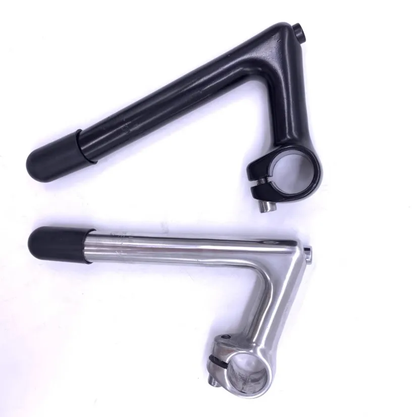 Vintage Road Bike Stem Gooseneck Aluminum Fit 25.4mm Bicycle Handlebar 22.2mm Fork Standpipe 180mm Horizontal Length 60mm/80mm