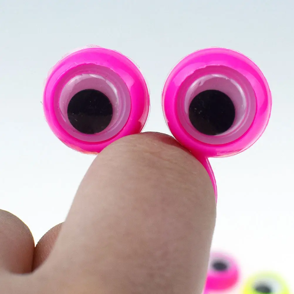 

30 шт. пальчиковых кукол-глазок, вращающихся в любом положении, из гладкого пластика, для детского творчества, развивающие игрушки для вечеринок, обучающие игрушки