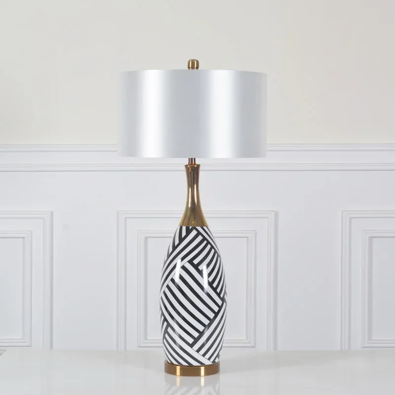 

Bedroom bedside table lamp, American style,
