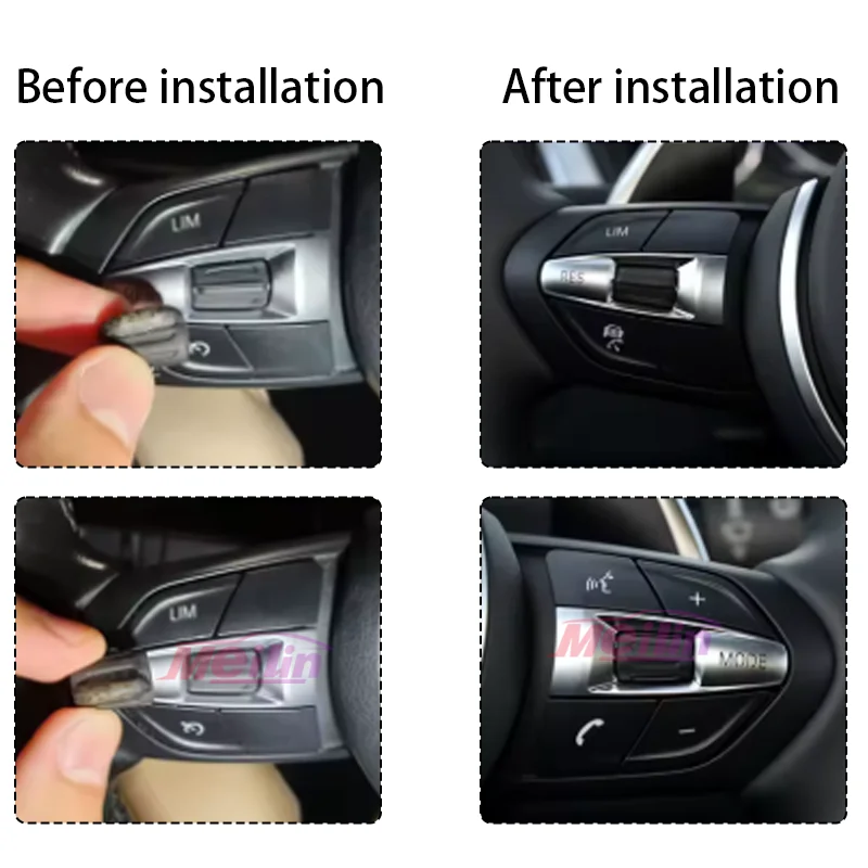 Suitable for BMW M Sport F20 F10 F30 E90 E87 multifunctional steering wheel button roller replacement cover series buttons