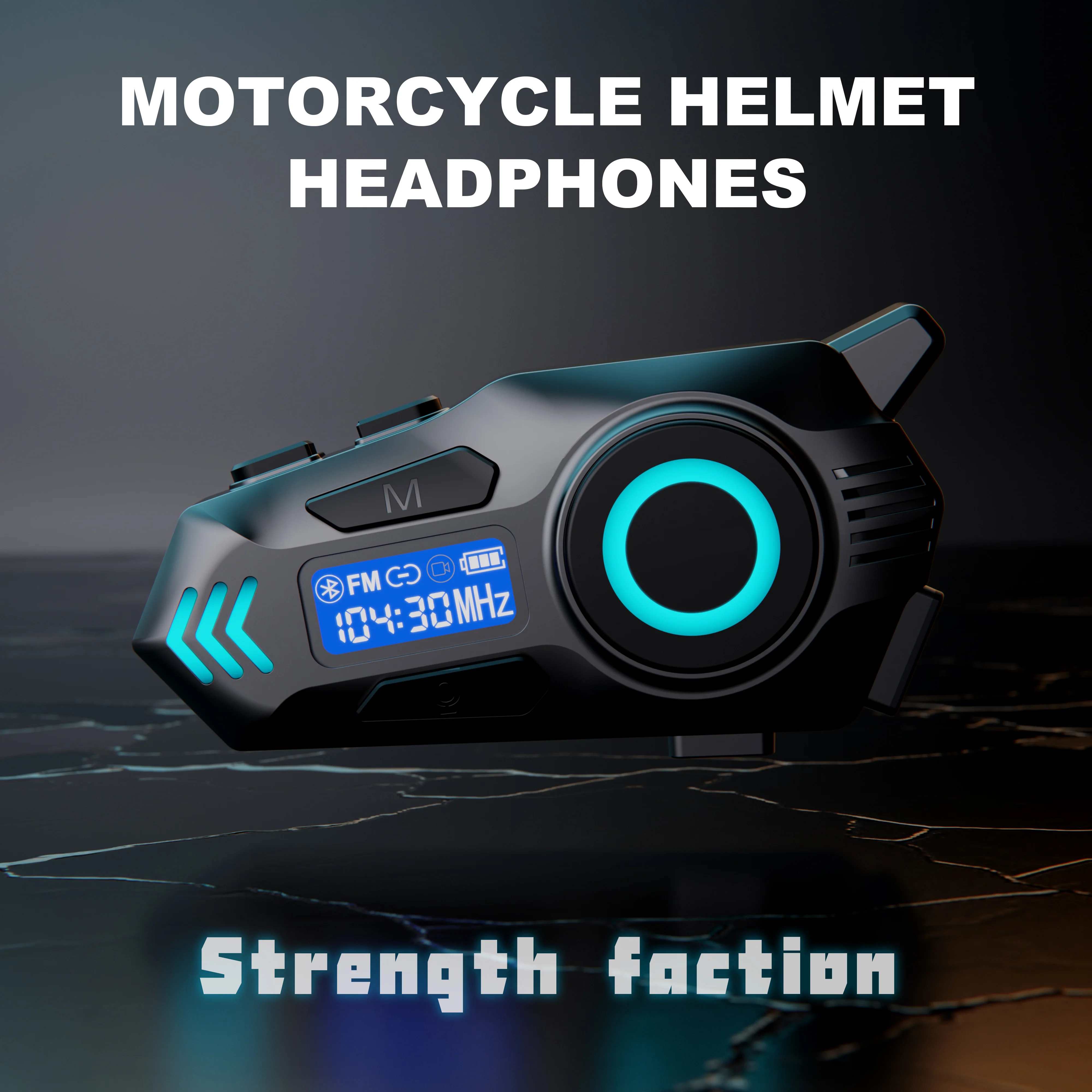 

Motorcycle helmet headphones, multi-person intercom FM6.0 FM radio, motorcycle wireless hands-free call headphones