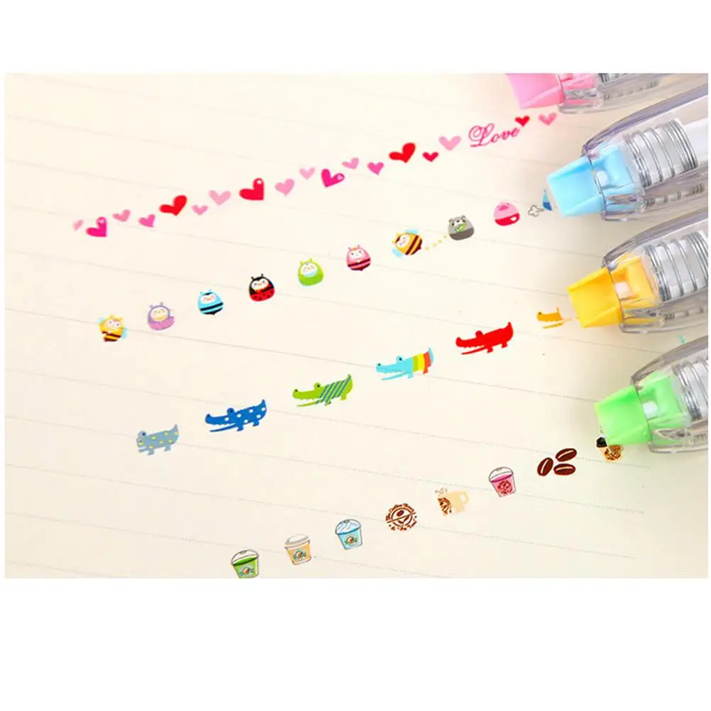 

Decorative Correction Tape 1 Set Scrapbooking Supplies Note Decoration DIY Craft Tools Cute Patterns For Notebook Album