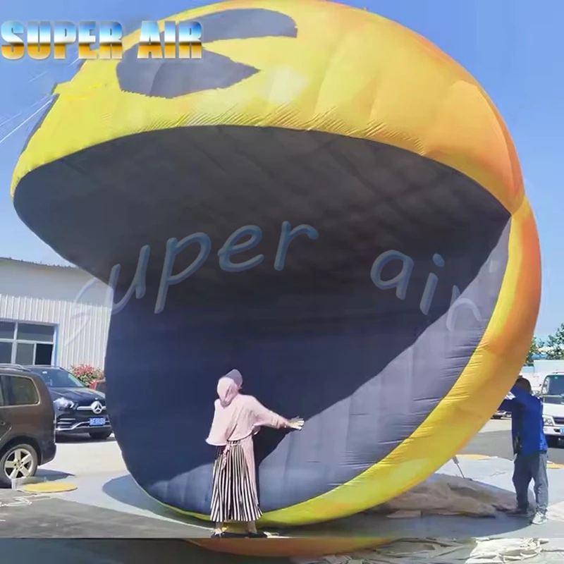 Super air huge advertising decoration inflatable smiling face for club jamboree