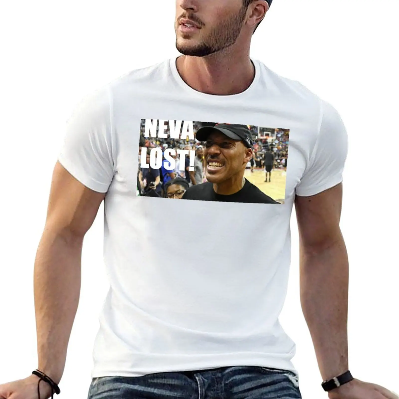 Lavar Ball Never Lost T-Shirt printed t shirts for man t shirts cotton 100% anime t shirts oversize T-shirt