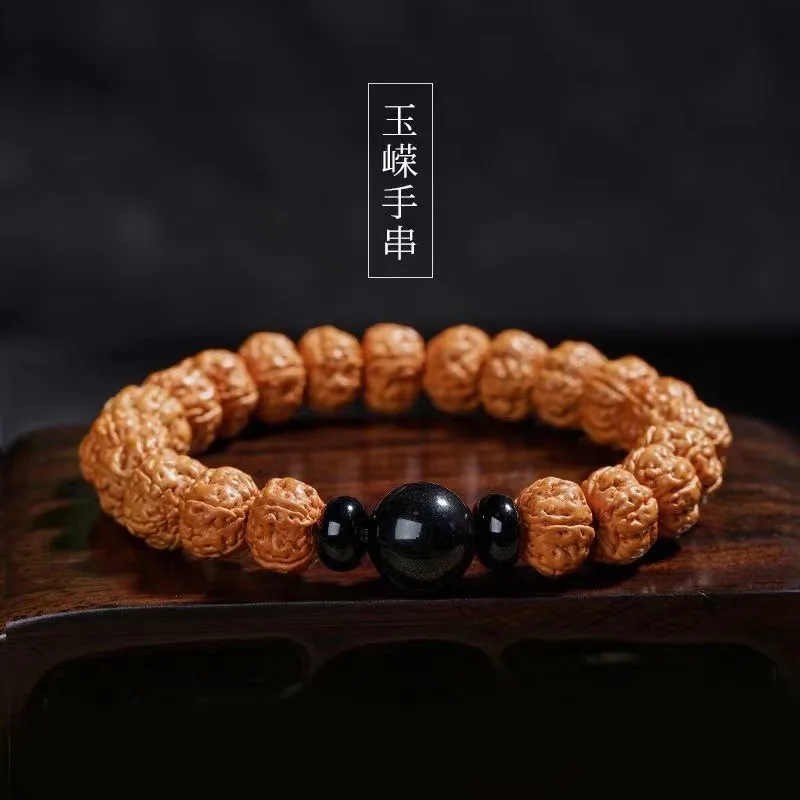 Indonesia Corpulent King of Trees Small Jingang Bodhi Single-Wrap Bracelet Men's and Women's Crafts Hand Toy Buddha Beads Bracel