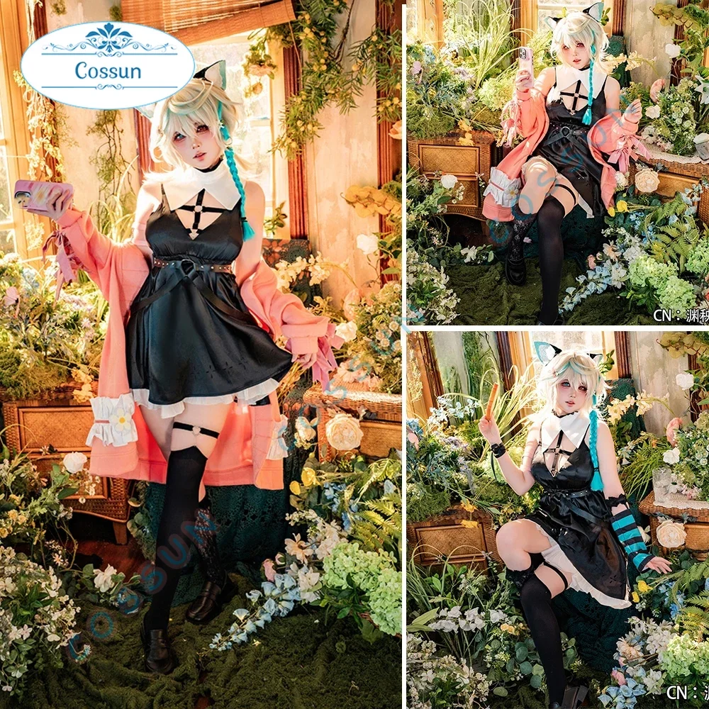 

[Customized] Vtuber Ali Cosplay Costume Cos Game Anime Party Uniform Hallowen Play Role Clothes Clothing Women Outfits
