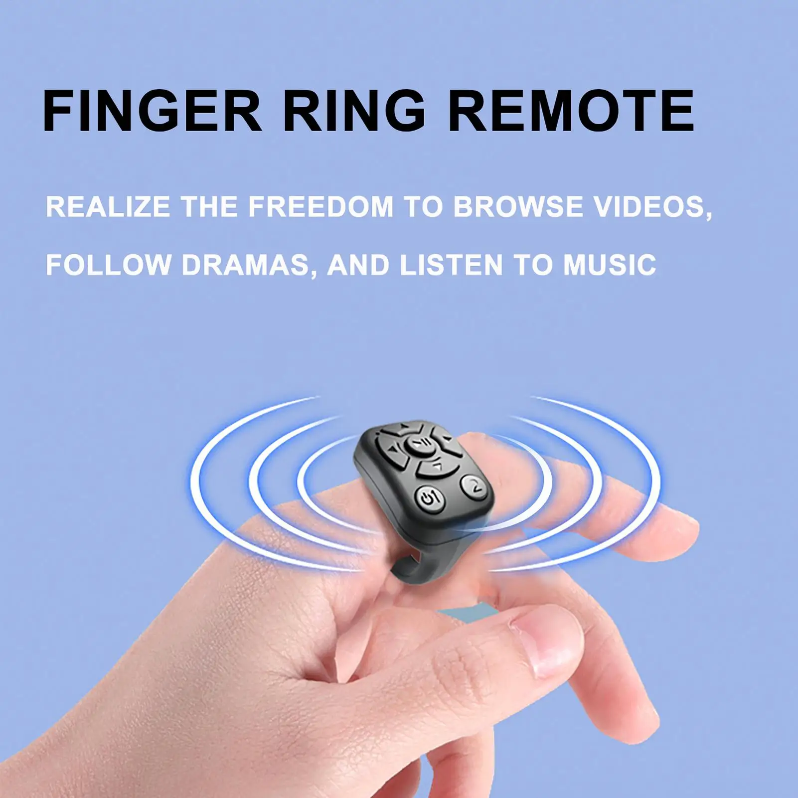 Scrolling Ring Auto Camera Shutter Camera Shutter Presentation Clicker Camera Wireless Remote Control Selfie Button for Photos
