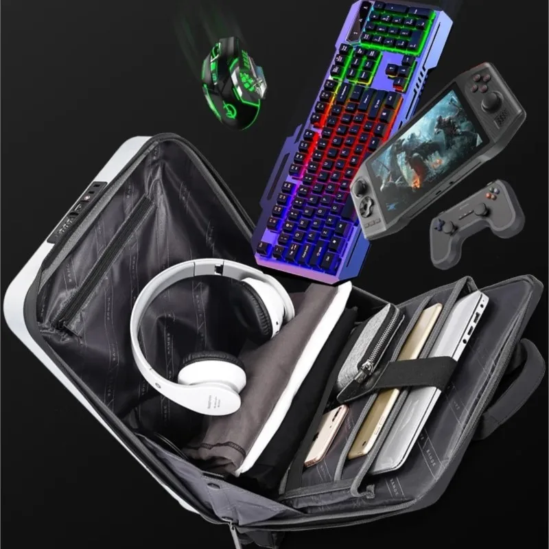 BANGE PC Hard Shell Anti theft 15.6inch Gaming Laptop Backpack for Men Business Travel High Quality Waterproof Backpack