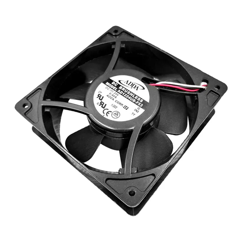 ORIGINALE AD1224UB-F53 24V 0.40A 12038 120*120*38mm NUOVO RADIATORE VENTOLA DI RAFFREDDAMENTO