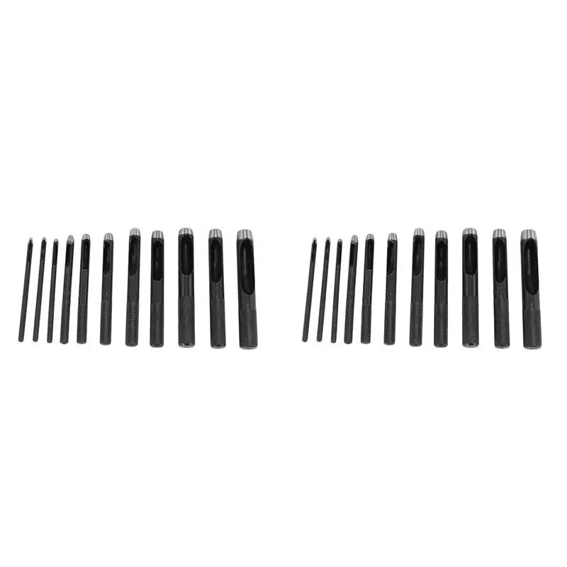 

Y50A-22 шт. Набор круглых дыроколов для ремешка для часов, кожи, прокладочного ремня, ткани, холщовой одежды, ушко (1-10 мм)