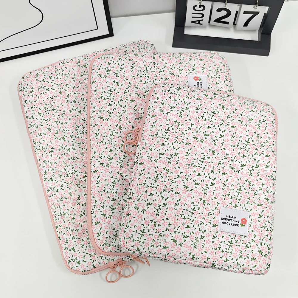 Bolsa para laptop de 14 polegadas para Macbook Air/Pro, bolsa floral para notebook de 16 polegadas para Lenovo Asus HP Dell, bolsa portátil, capa para iPad de 11 polegadas