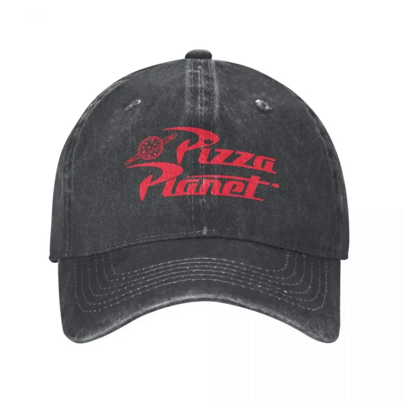 Pizza Washed Baseball Cap Delicious Restaurant Planets Funny Trucker Hat Summer Unisex Skate Casual Snapback Cap