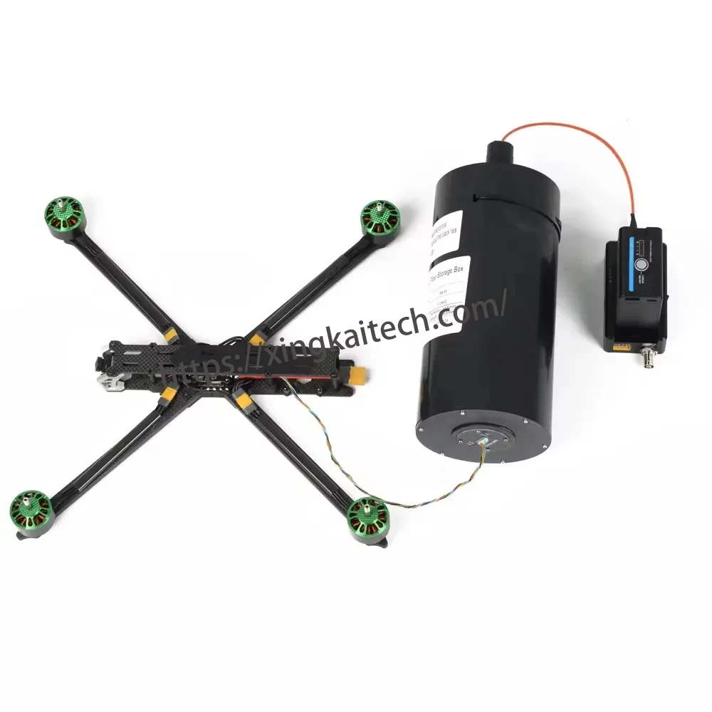 

FPV Drone Fiber Optic Kit 0.3mm 2km 3km 5km 10km 15km 20km UAV Fibre Optic Video Data Module ABS Optical Communication RC Cars