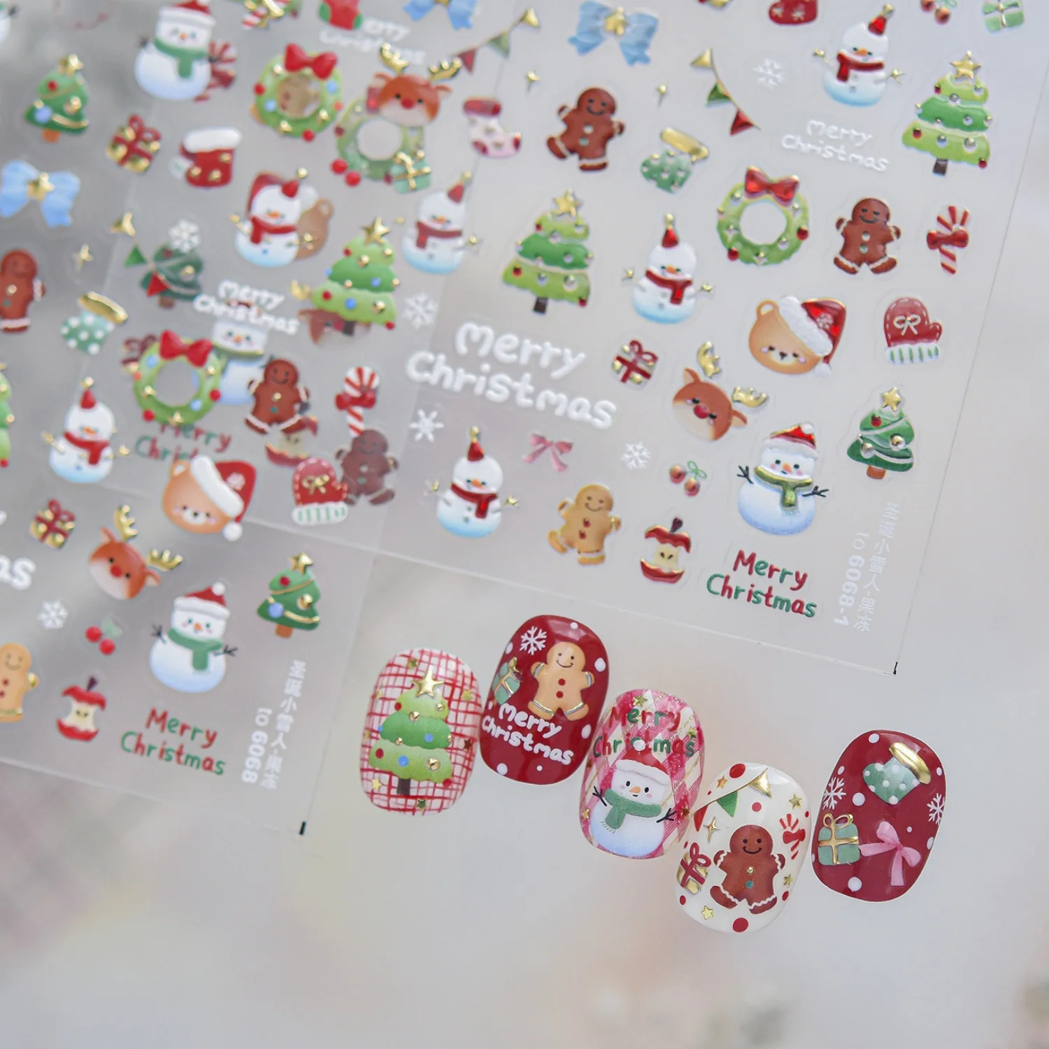 Urocze świąteczne naklejki na – Nail Art Xmas Tree recenzja i cena