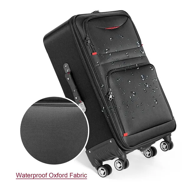 Oxford Fabric Luggage 3 Pcs Suitcase Set with TSA Lock & 360° Silent Wheels, Waterproof Expandable Travel Bag for Business 5 Oxford Fabric 3-Piece Luggage Set with TSA Lock, 360-Degree Silent Wheels – view 5