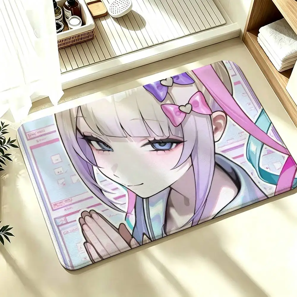 KAngel Needy Streamer Overload needy Girl Shower Room Absorbent Small Floor Mat Soft Comfortable Decorative Foot Mat