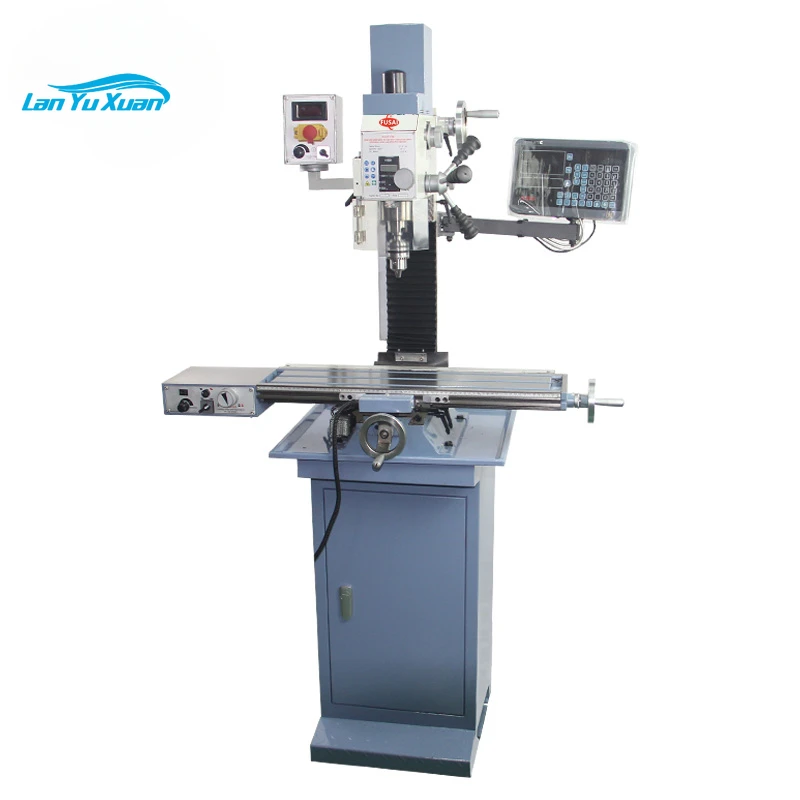 Fusai FS-20V  vertical mill drill machine with digital displayer and base cabinet