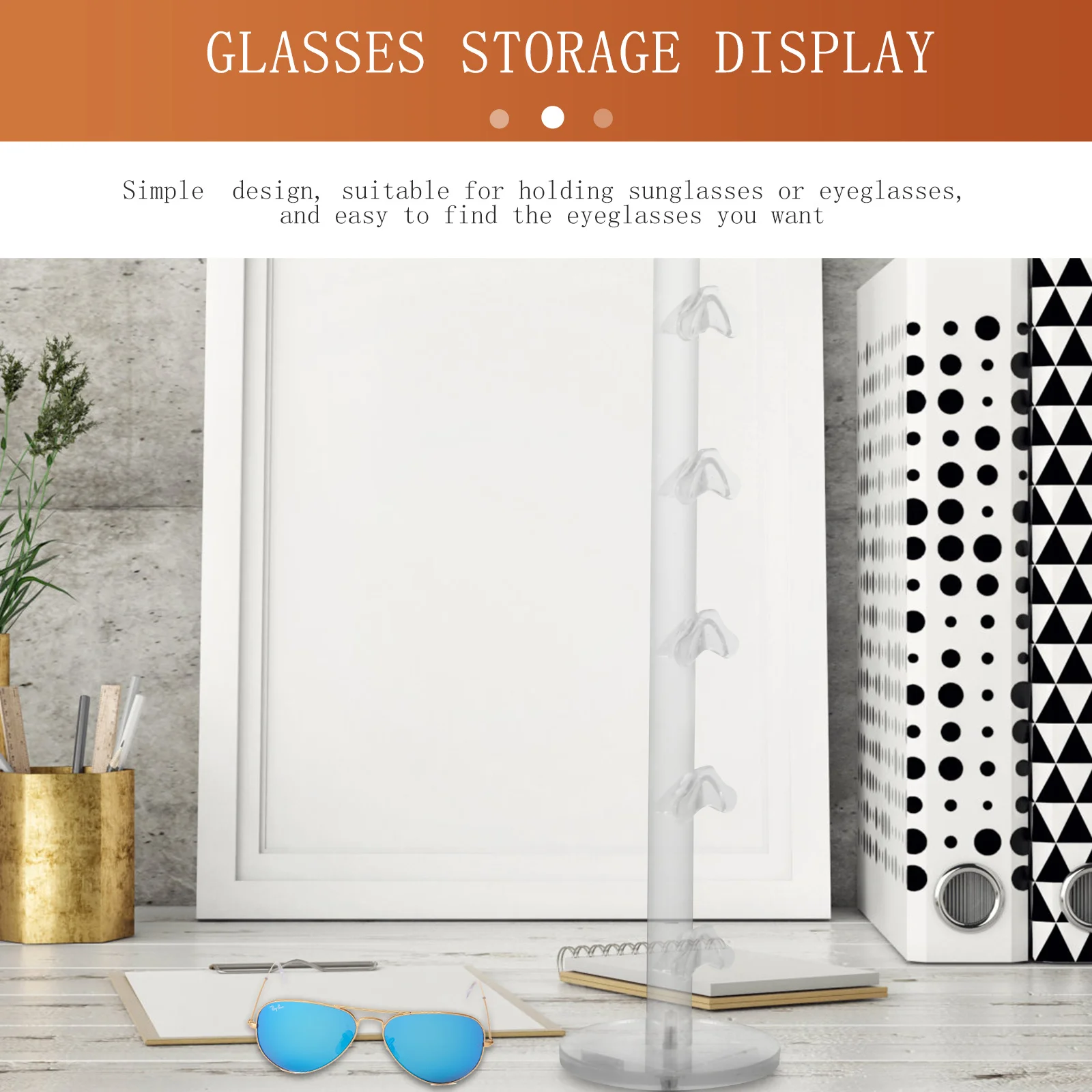 

Eyeglass Display Stand Acrylic 6-Tier Sunglasses Holder For Presbyopia Glasses Storage Rack Counter Showcase Eyewear Organizer